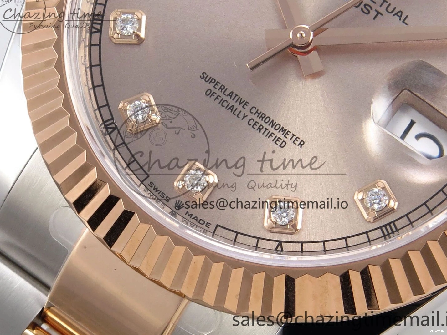 1:1 126331 Bracelet RG 904L DateJust Oyster SH3235（Gain on SS RG 41 Best Edition Steel Weight） Diamonds Dial ARF 0414